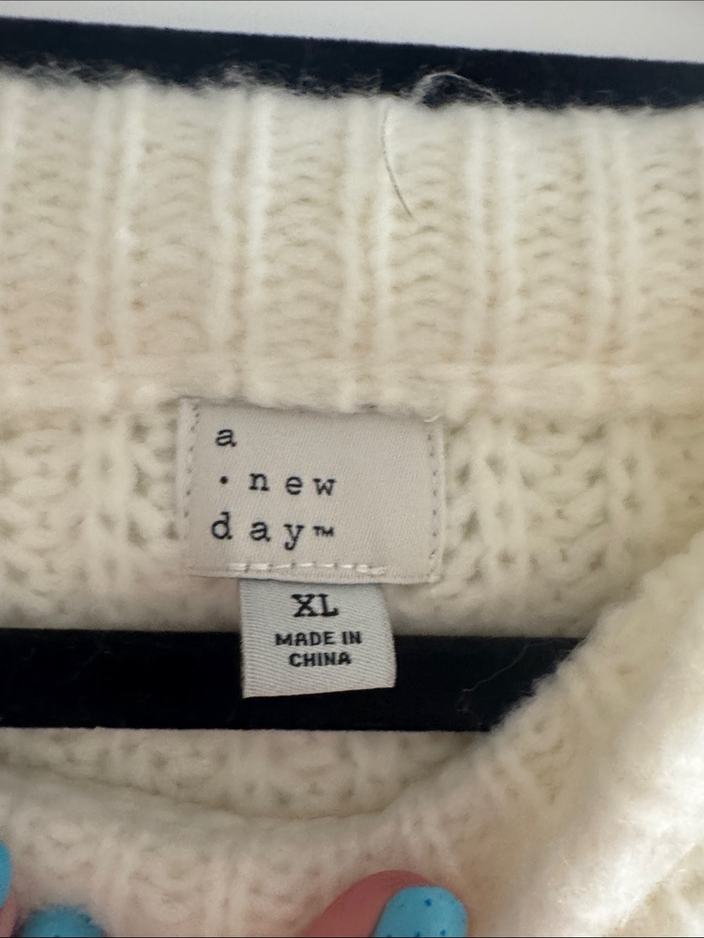 a new day Ivory Chunky Crewneck Sweater - Picture 2 of 2